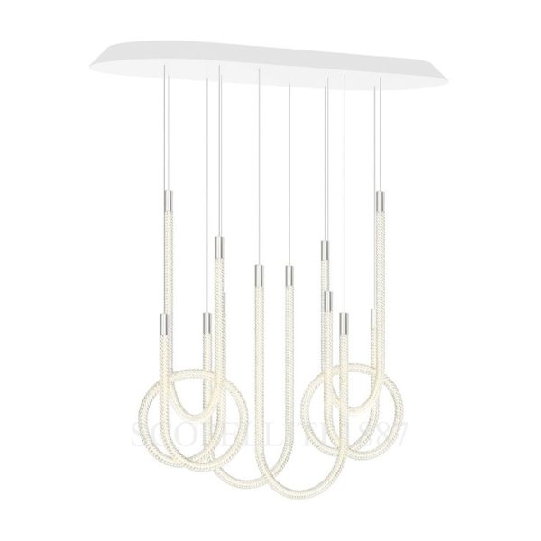 saint louis torsade 6 light pendant other side