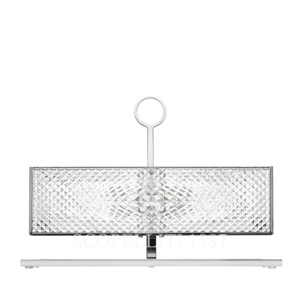 saint louis vibration pale chrome finish table lamp