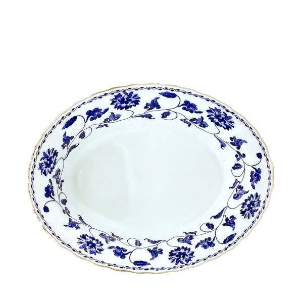 spode vegetable dish blue colonel
