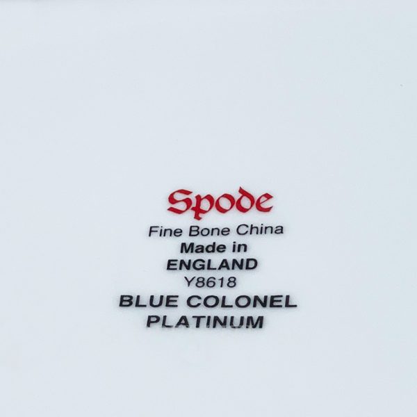 spode vegetable dish blue colonel