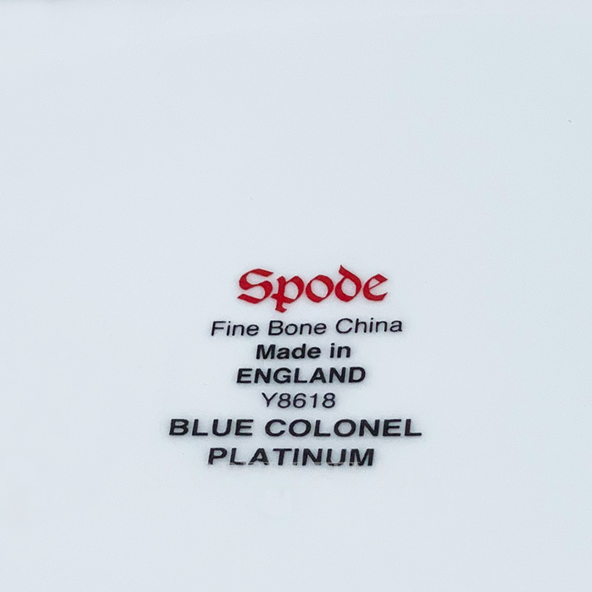 spode vegetable dish blue colonel