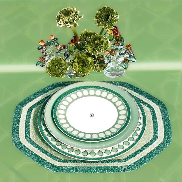swarovski rosenthal green dinner set