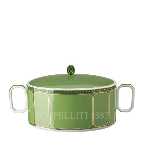 swarovski rosenthal signum fern covered vegetabl bowl