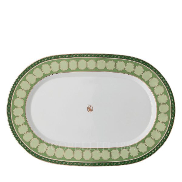 swarovski-rosenthal signum fern large oval platter
