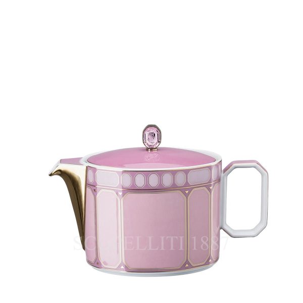 swarovski rosenthal signum rose tea pot