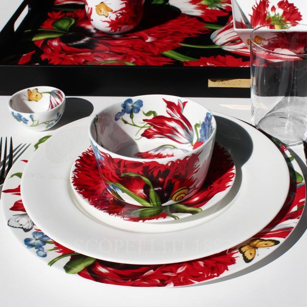 taitu bread plate emotion red