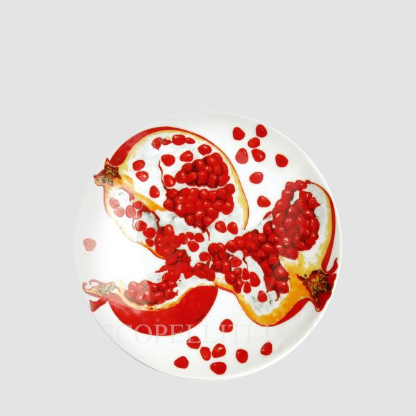 Taitù Dieta Mediterranea Fruits Bread Plate Pomegranate