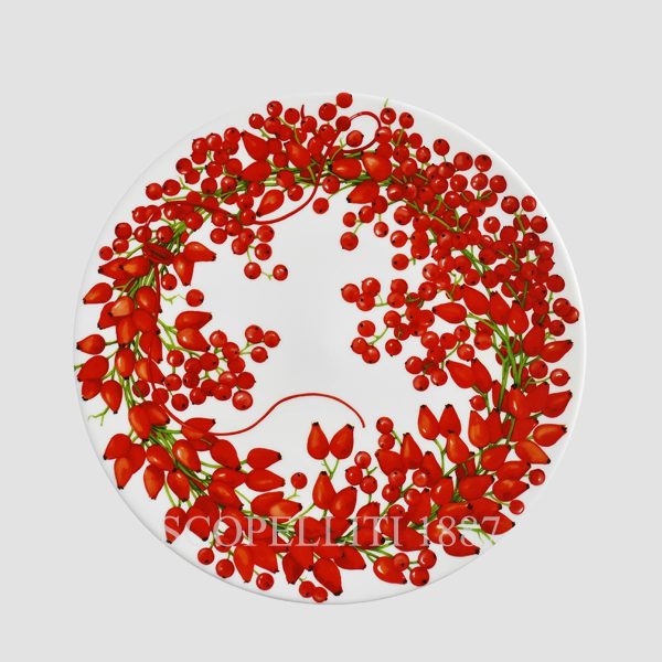 Taitù Fil Rouge Bacche Dessert Plate