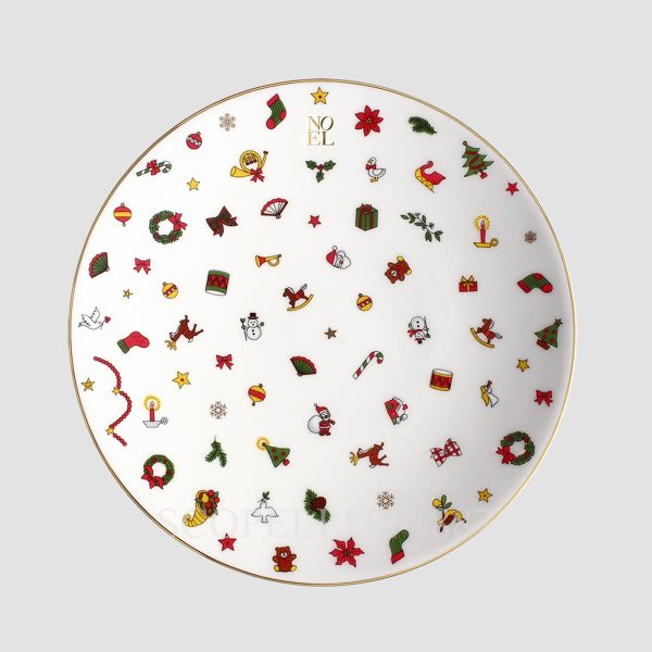 Taitù Noel Oro Dessert Plate