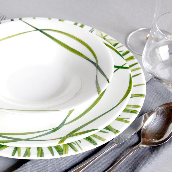 taitu dinner set life in green