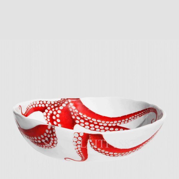 Taitù Dieta Mediterranea Fish Medium Bowl Octopus set of 2