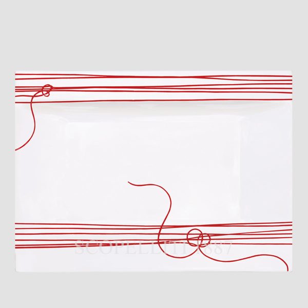 Taitù Fil Rouge Nodi Rectangular Platter