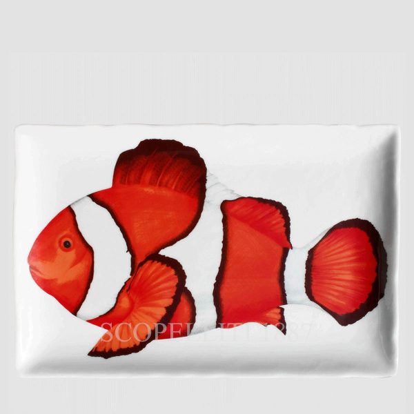 Taitù Dieta Mediterranea Fish Rectangular Platter Clownfish set of 2