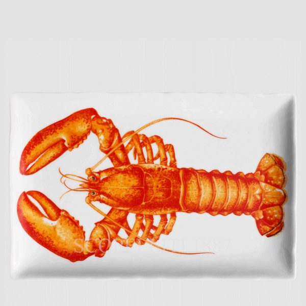 Taitù Dieta Mediterranea Fish Rectangular Platter Lobster set of 2