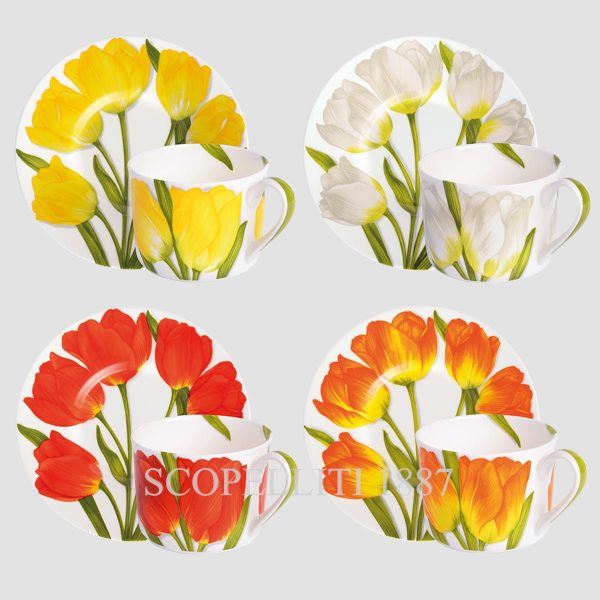 Taitù Freedom Tea Cups with Saucers