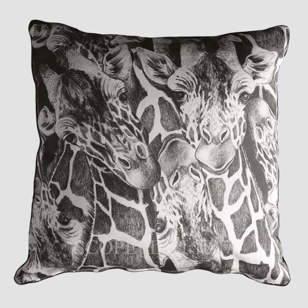taitu square cushion 48x48 wild spirit giraffe back