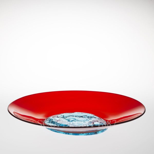 venini plate tapio wirkkala red