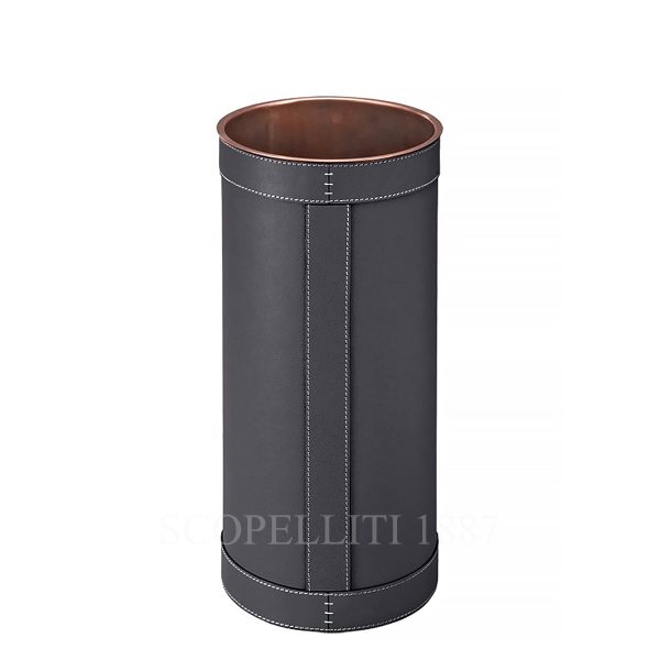 umbrella stand pierre in leather giobagnara