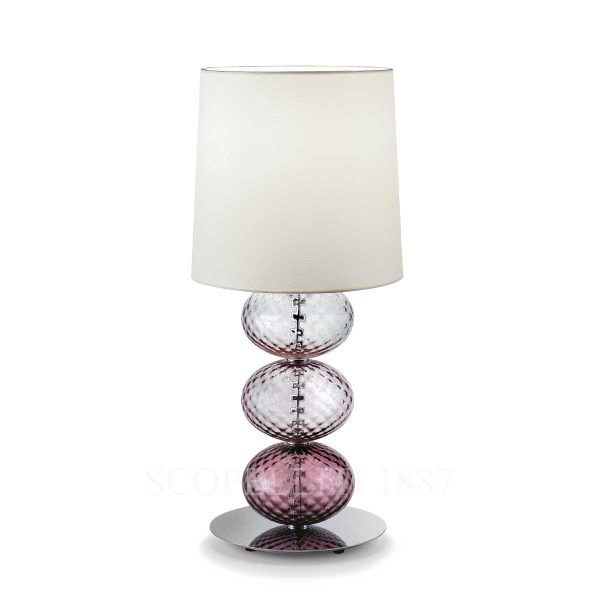 venini abat-jour table lamp violet amethyst wisteria