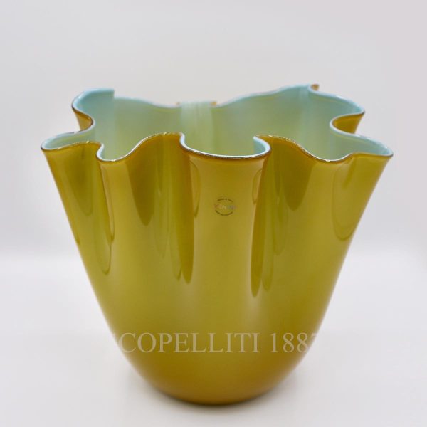 venini amber vase fazzoletto limited edition unique