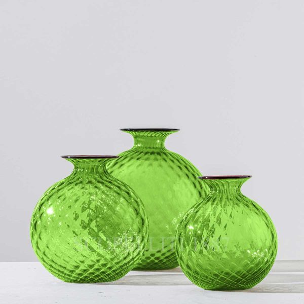 venini monofiore balloton vase small grass green