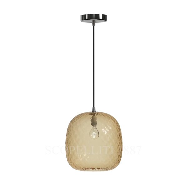 venini balloton suspension lamp amber 845.06