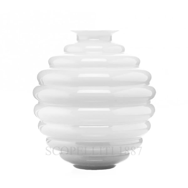 venini deco vase large milk white