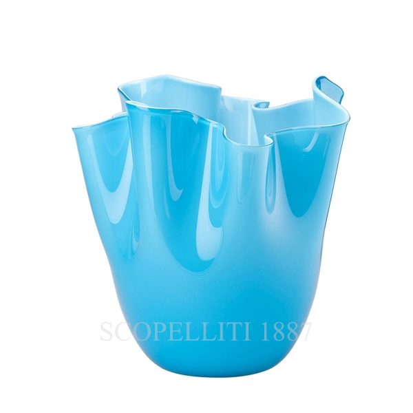 venini fazzoletto vase medium aquamarine