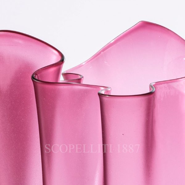 venini new color 2023 pink fazzoletto vase