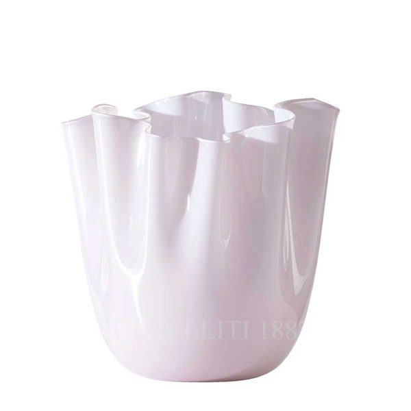 venini fazzoletto vase large powder pink