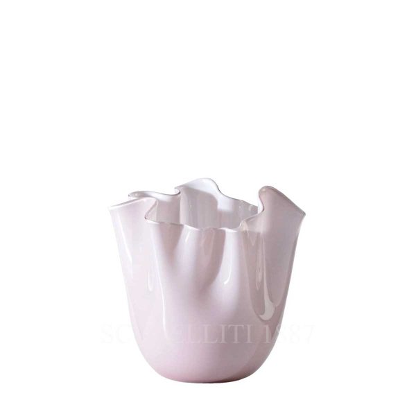 venini fazzoletto vase small powder pink