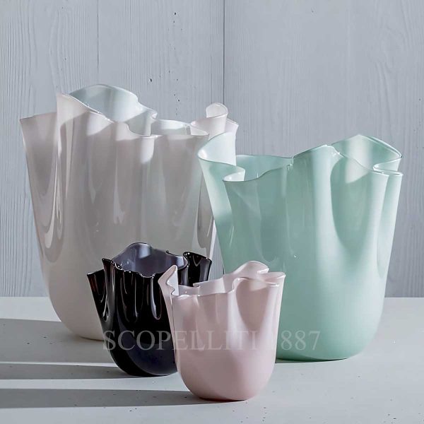 venini fazzoletto rio green powder pink ox blood