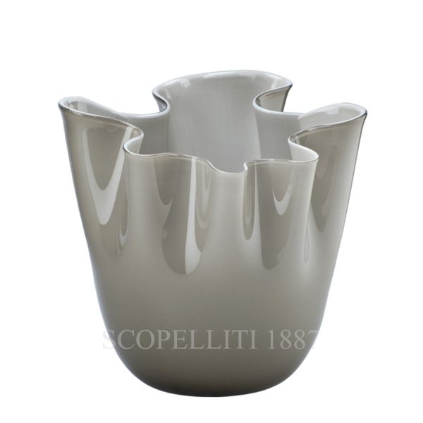 venini fazzoletto vase medium taupe