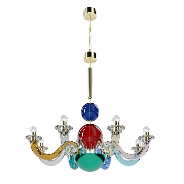venini gio ponti 8 lights chandelier