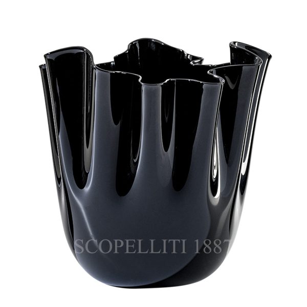 venini fazzoletto vase large black