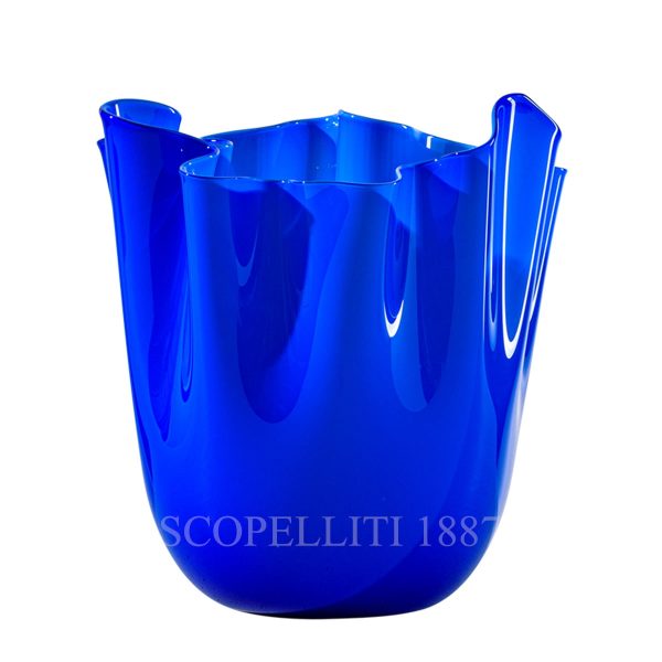 venini fazzoletto vase large sapphire