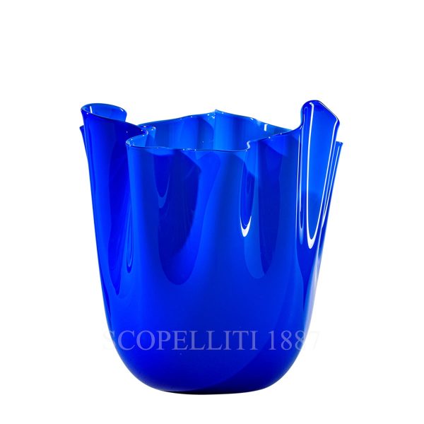 venini fazzoletto vase medium sapphire