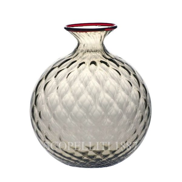 venini monofiore balloton vase large taupe grey
