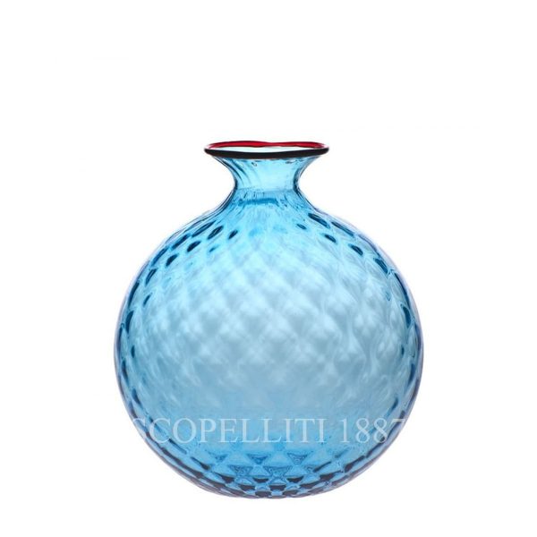 venini monofiore balloton vase small aquamarine