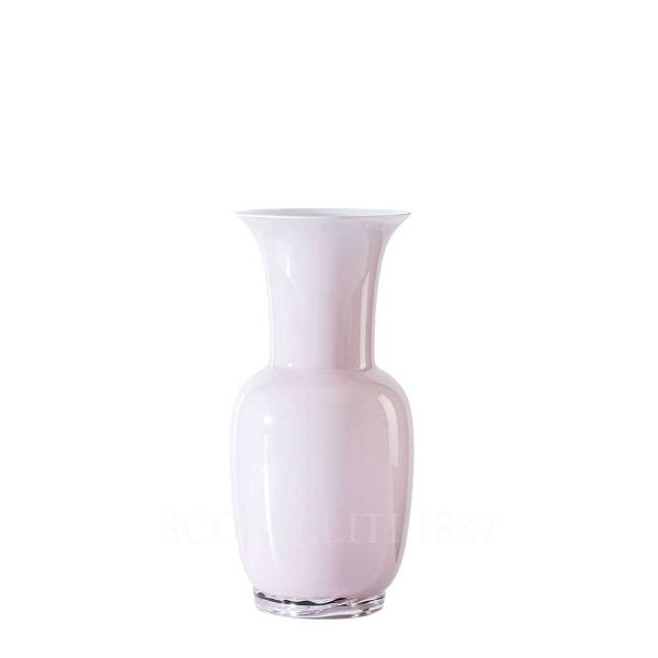 venini opalino vase small powder pink