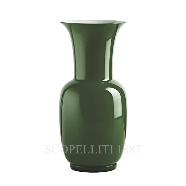 venini opalino vase large apple green