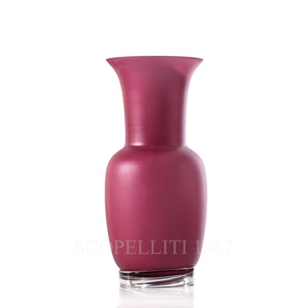 venini opalino vase magenta sandblasted medium