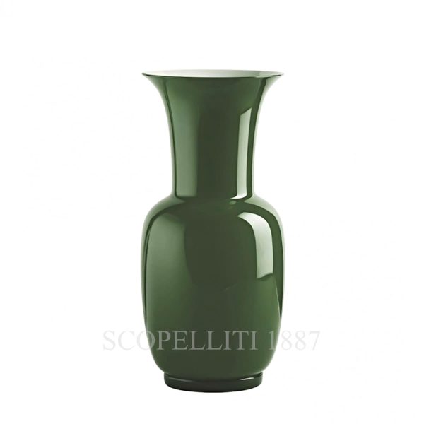 venini opalino vase medium apple green