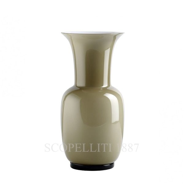 venini opalino vase medium taupe