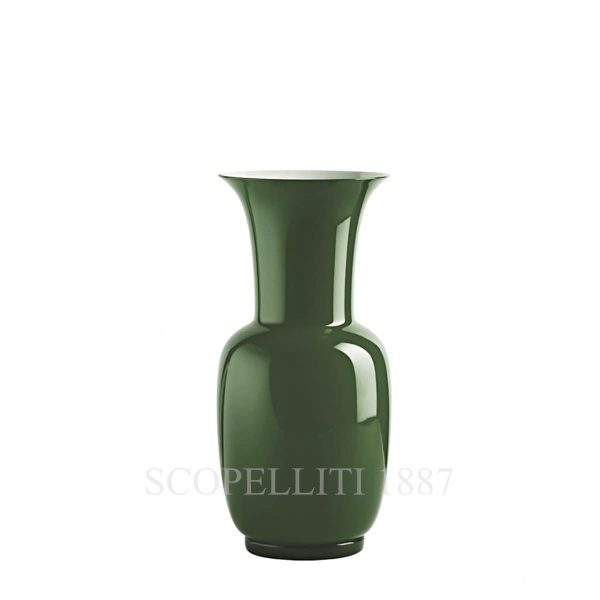 venini opalino vase small apple green