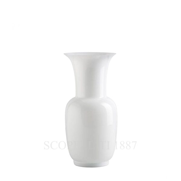 venini opalino vase Small milk white