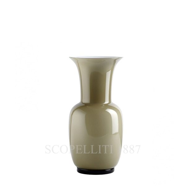 venini opalino vase small taupe
