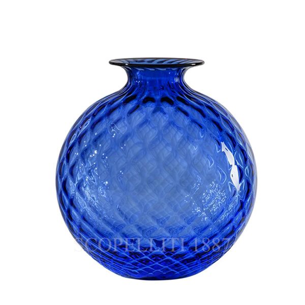 venini monofiore balloton vase large sapphire