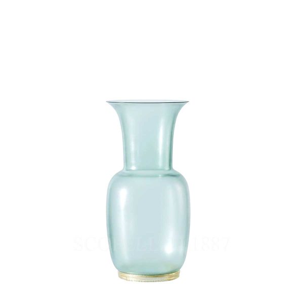 venini opalino vase satin small rio green
