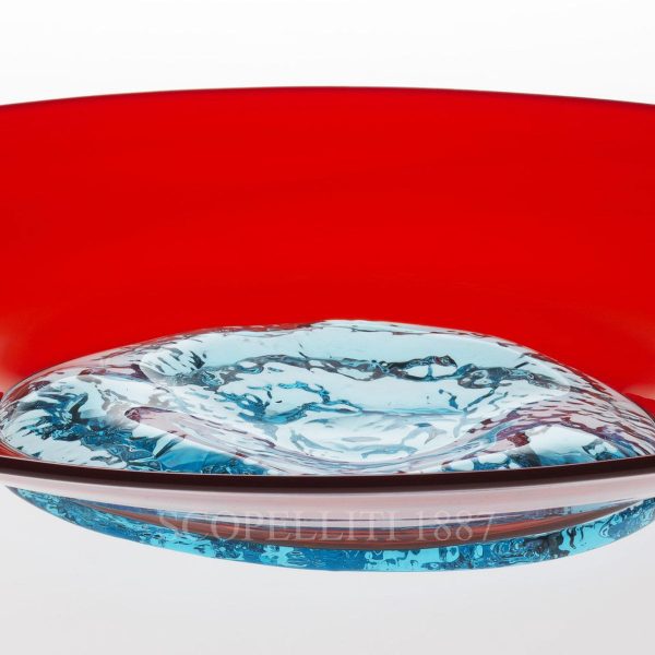 venini plate tapio wirkkala red